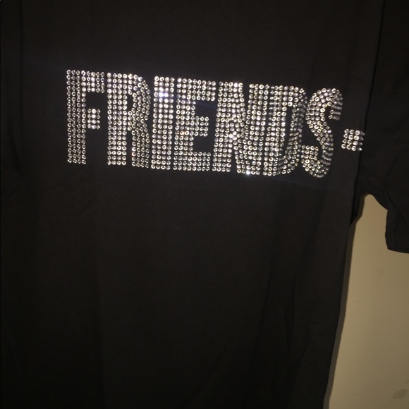 Vlone Swarovski Crystal rhinestones tee - Picture 2 of 8